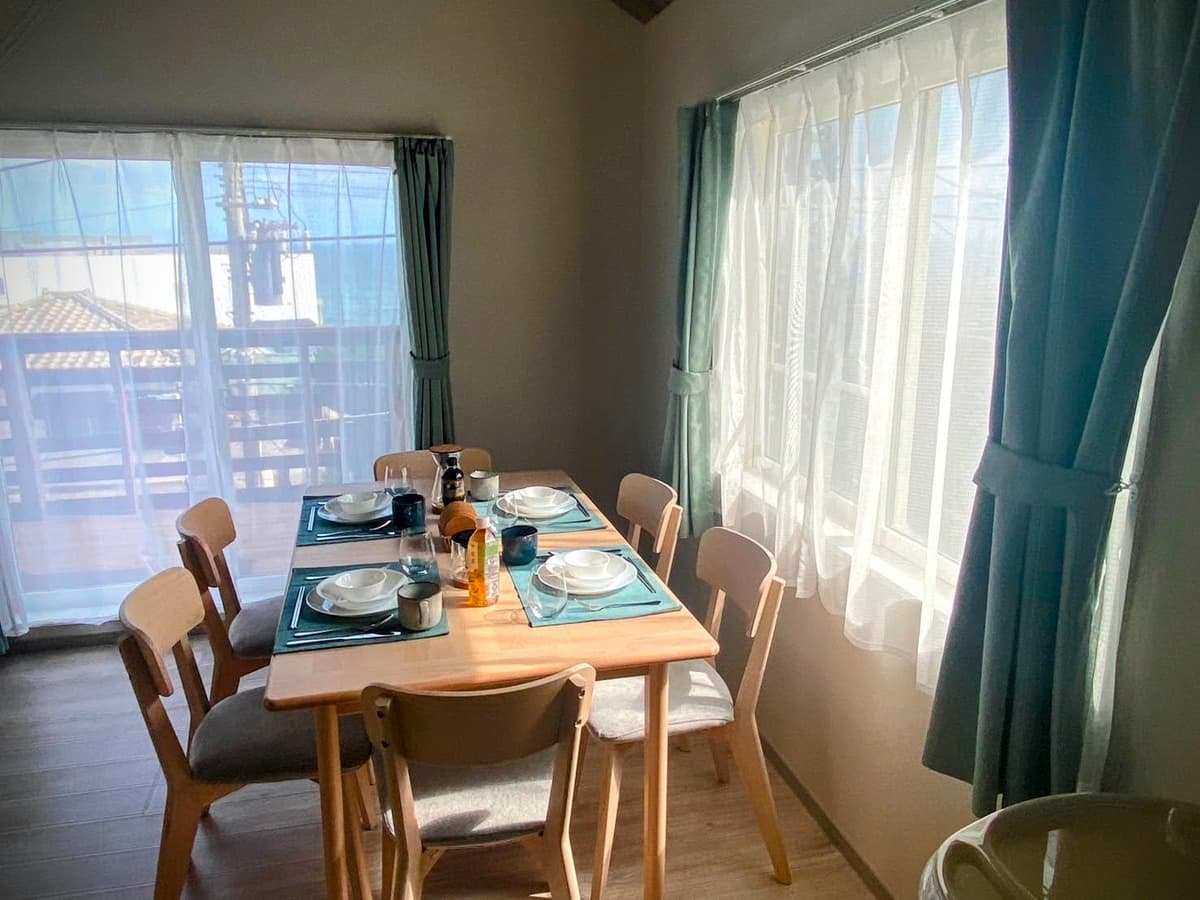Dining Area filled with natural sunlight